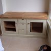 Fitted TV Unit with Oak Top
